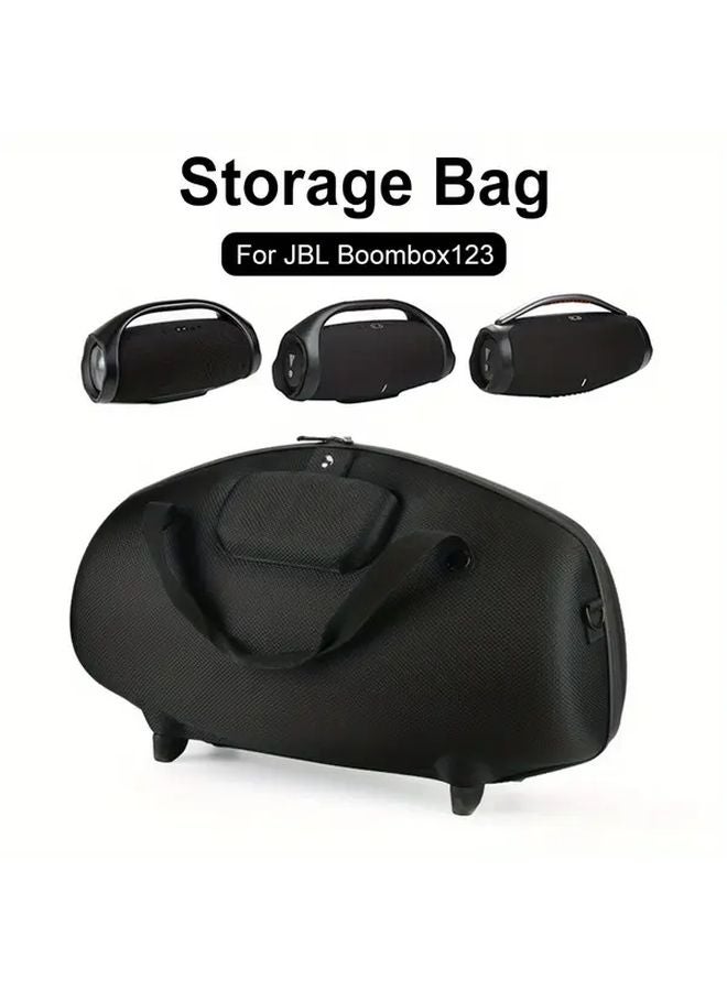 Black EVA Hard Shell Travel Case For Boombox 1 2 3 Durable Protective Storage Bag - Image 1